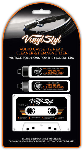Vinyl Styl® Audio Cassette Head Cleaner & Demagnetizer - For Home/Auto/Portable