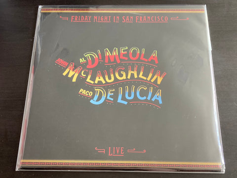 Al Di Meola , John McLaughlin & Paco De Lucía - Friday Night In San Francisco LP VINYL