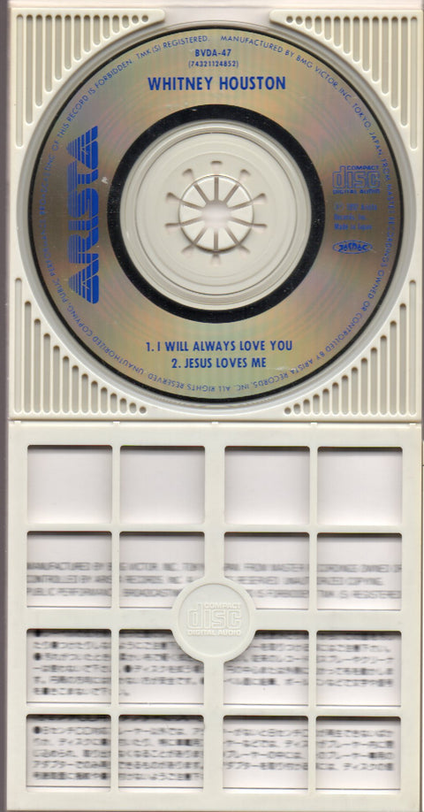 Whitney Houston - I Will Always Love You 3inch Single CD