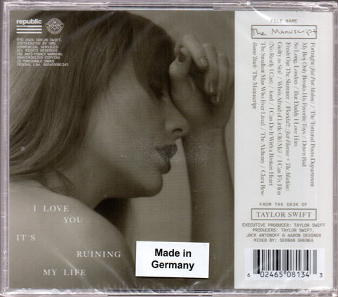 Taylor Swift - The Tortured Poets Department CD