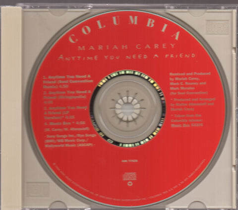 Mariah Carey - Anytime You Need A Friend Maxi Single CD