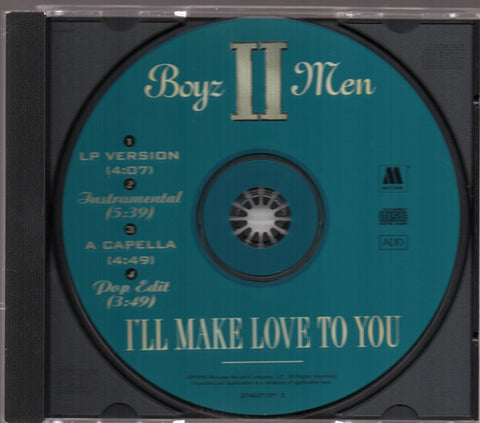Boyz II Men - I'll Make Love To You Single CD