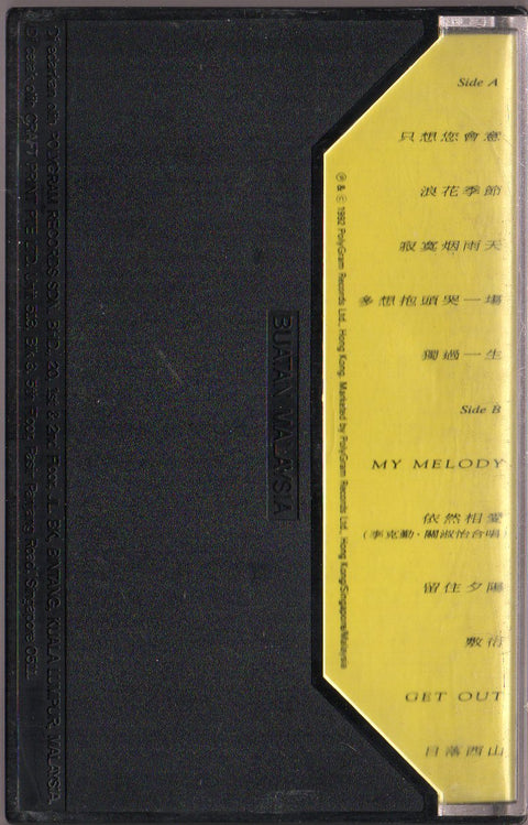 Hacken Lee / 李克勤 - 只想您會意 (卡帶/Cassette)