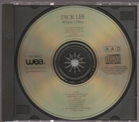 Dick Lee / 李迪文 - When I Play CD