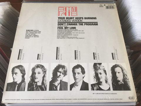 Blind Date ‎– Your Heart Keeps Burning 12" Maxi-Single Vinyl