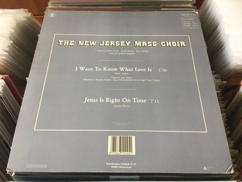 The New Jersey Mass Choir – I Want To Know What Love Is Vinyl