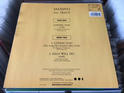 [Pre-owned] Massivo Featuring Tracy - Loving You 12" Maxi-Single 45rpm (Out Of Print) (Graded:EX/VG)