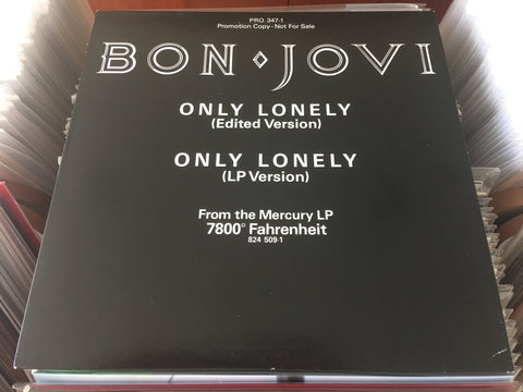 Bon Jovi - Only Lonely 12" Promo Single Vinyl