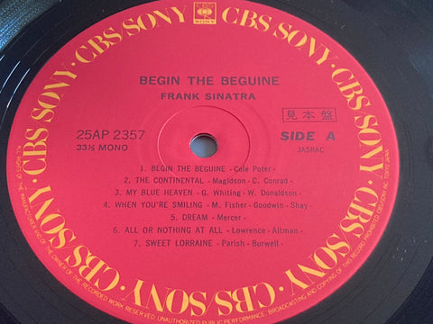Frank Sinatra - Begin The Beguine Vinyl LP