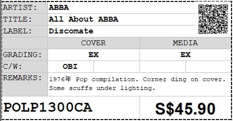 [Pre-owned] ABBA - All About ABBA LP 33⅓rpm (Out Of Print)