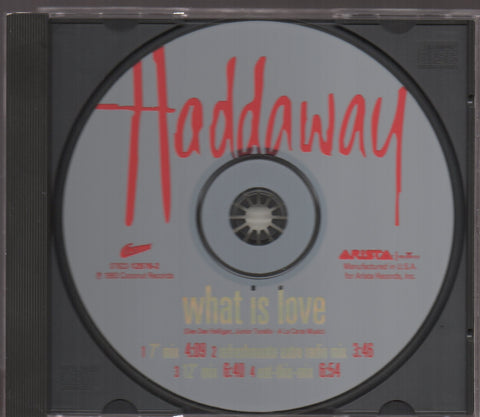 Haddaway - What Is Love Single CD