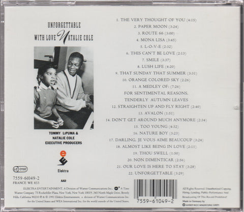 Natalie Cole - Unforgettable With Love CD