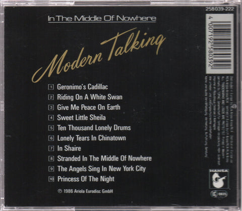 Modern Talking - In The Middle Of Nowhere The 4th Album CD