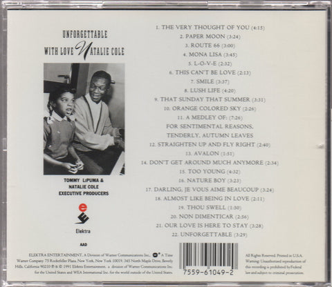 Natalie Cole - Unforgettable With Love CD