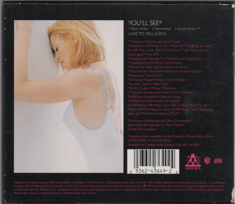 Madonna - You'll See Maxi-Single FLP Case CD