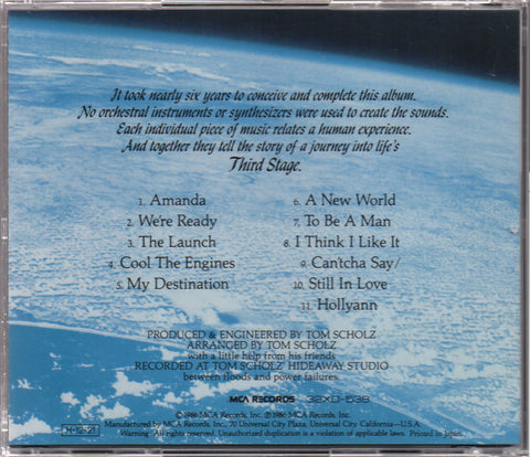 Boston - Third Stage CD