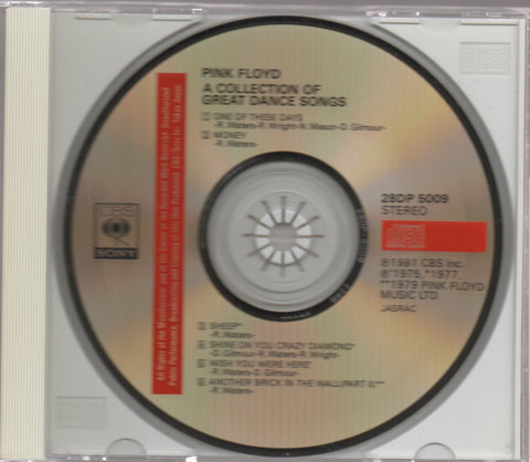 Pink Floyd - A Collection Of Great Dance Songs CD
