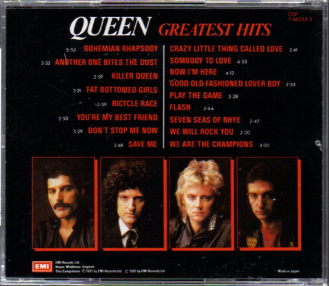 QUEEN - GREATEST HITS CD