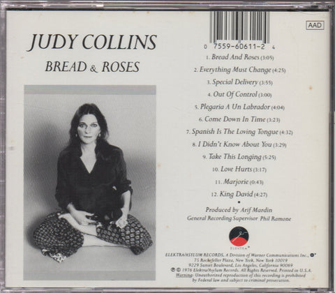 Judy Collins - Bread & Roses CD