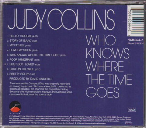 Judy Collins - Who Knows Where The Time Goes CD