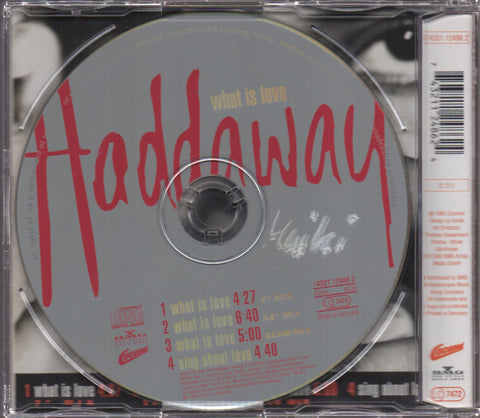 Haddaway - What Is Love Single CD