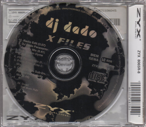 DJ Dado - X-Files Single CD