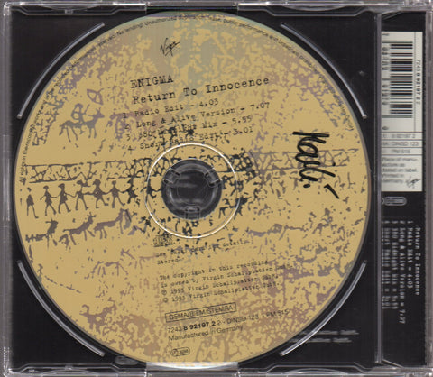 Enigma - Return To Innocence Single CD