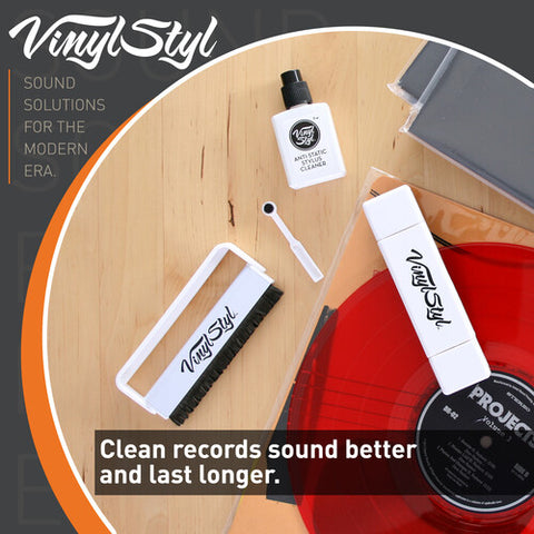 Vinyl Styl® Ultimate Vinyl Record Care Kit - Record & Stylus Brushes And Fluid VINYL