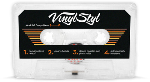 Vinyl Styl® Audio Cassette Head Cleaner & Demagnetizer - For Home/Auto/Portable