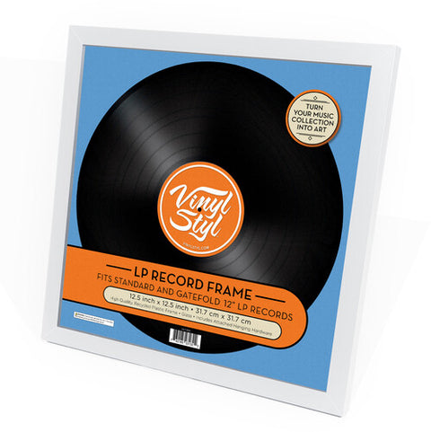 Vinyl Styl® 12 Inch Vinyl Record Display Frame - Wall Hanging (White)