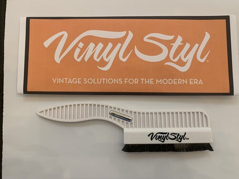 Vinyl Styl® Premium Conductive Anti-Static Record Cleaning Brush (White)