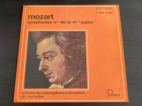 Mozart , Concertgebouworkest & Karl Böhm - Symphonies Nos 40 Et 41 "Jupiter" LP VINYL
