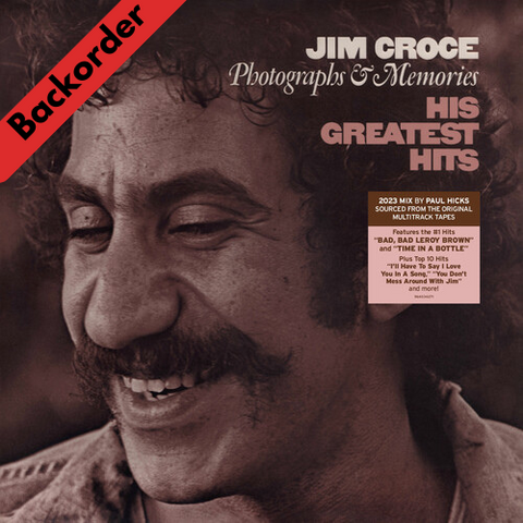 Jim Croce - Photographs & Memories His Greatest Hits LP 33⅓rpm [Backorder LP]