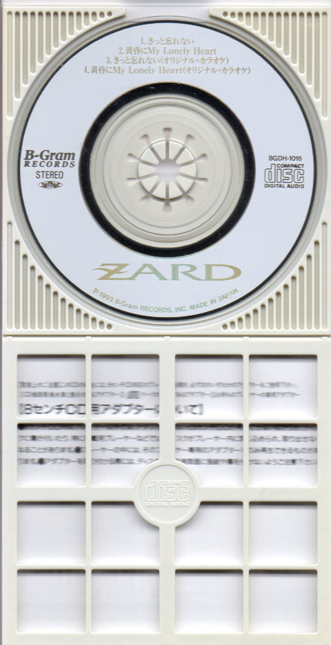 ZARD - きっと忘れない 3inch Single CD