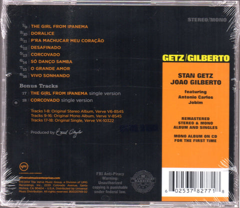 Stan Getz / João Gilberto - Self Titled (50th Anniversary) CD