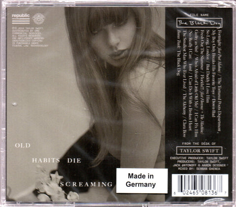 Taylor Swift - The Tortured Poets Department ("The Black Dog") CD