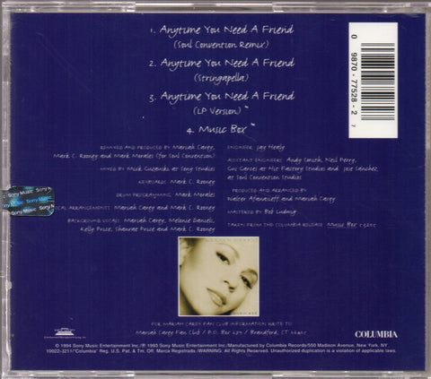 Mariah Carey - Anytime You Need A Friend Maxi Single CD