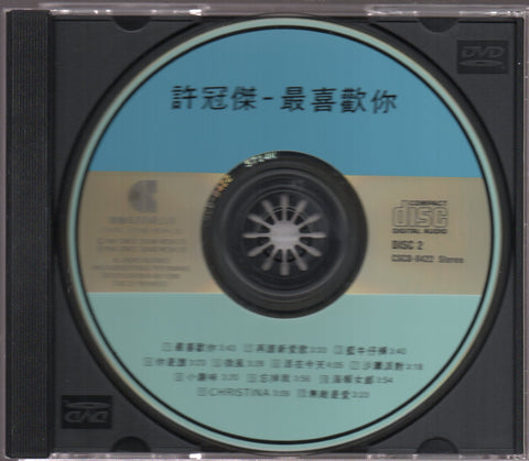Sam Hui / 許冠傑 - 最喜歡你 CD
