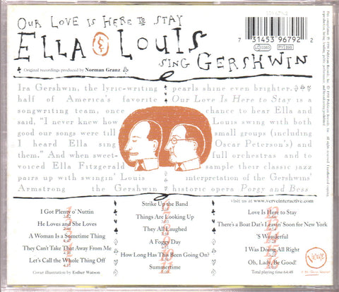 [Pre-owned] Ella Fitzgerald & Louis Armstrong - Our Love Is Here To Stay: Ella & Louis Sing Gershwin CD