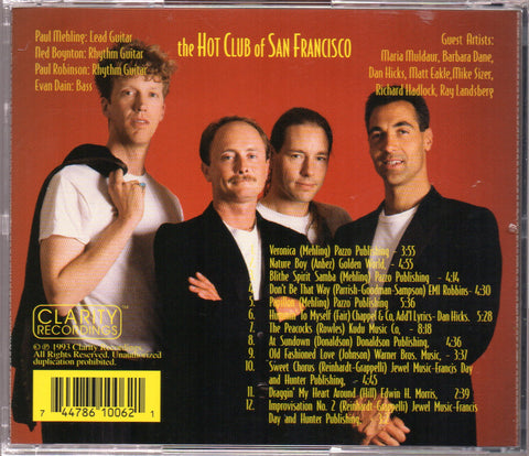 [Pre-owned] The Hot Club Of San Francisco - Self Titled CD