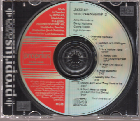 [Pre-owned] Arne Domnérus Jazzgrupp - Jazz At The Pawnshop 2 CD