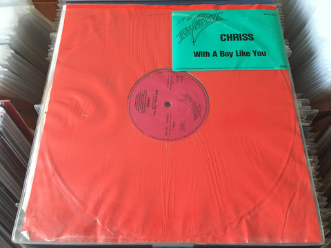 Chriss ‎– With A Boy Like You 12" Vinyl