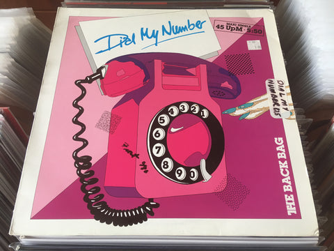 The Back Bag ‎– Dial My Number Vinyl Maxi-Single