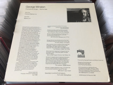 George Winston - Colors/Dance 12" Vinyl