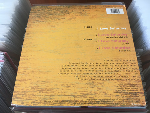 Erasure - I Love Saturday 12" Vinyl