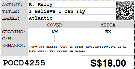 [Pre-owned] R. Kelly - I Believe I Can Fly Single
