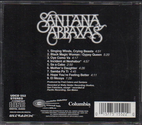 SANTANA - ABRAXAS Original Master Recording CD