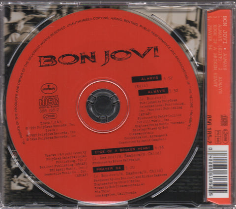 Bon Jovi - Always Single CD