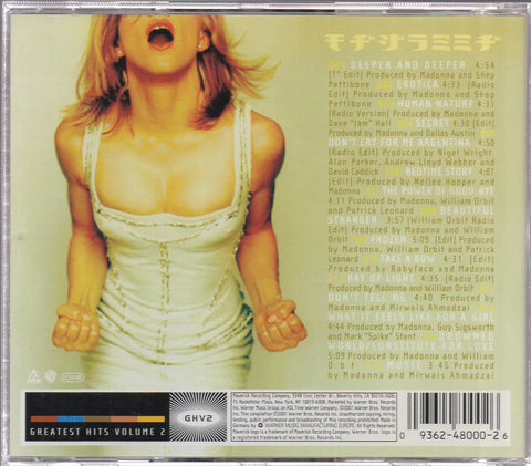 Madonna - GHV2 CD