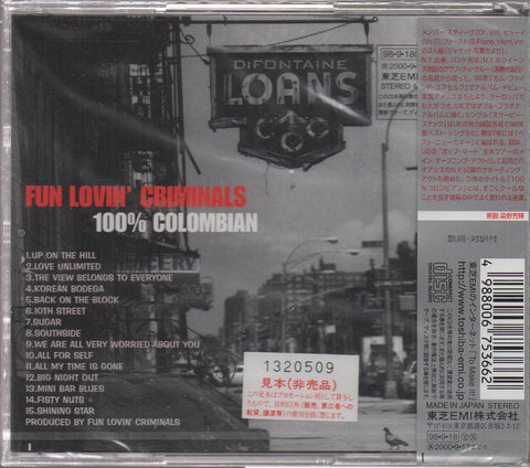 Fun Lovin' Criminals - 100% Colombian CD